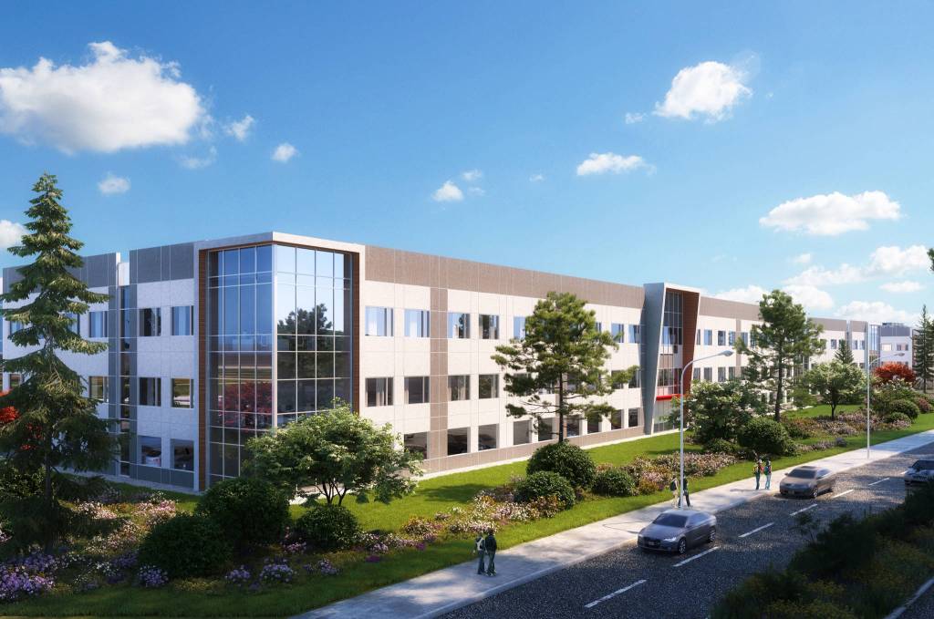 A rendering of a proposed technology park in the Tukwila property owned by Segale Properties. COURTESY RENDERING, Segale Properties