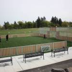 Artificial turf soccer field with fenced-in boundaries. CAMERON SHEPPARD, Sound Publishing