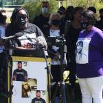 Katrina Johnson speaks about the role Sonia Joseph played in seeking justice for Giovonn Joseph-McDade. STEVE HUNTER, Kent Reporter