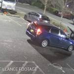 A screenshot from private surveillance footage provided by the Seattle Police Department shows a suspect engaging with the occupants of a vehicle on Feb. 9, 2021, in Seattle. The suspect shot the vehicles two occupants, one fatally, before he was killed by police. File photo