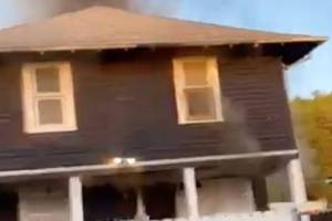 Screenshot from cellphone video