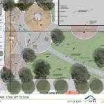 A look at the proposed design of a space-themed park at Kherson Park in Kent. COURTESY GRAPHIC, City of Kent