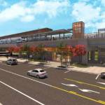 COURTESY IMAGE, Sound Transit
A rendering of a new street and sidewalks to be built to connect the Kent/Des Moines light rail station to Highline College.