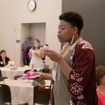 Kathie Nguyen embraces Eileen & Callie's Place founder Natalie Ellington. Celebrate 18!, hosted on July 13, 2019, was also the day of Ellington's birthday. Olivia Sullivan/staff photo