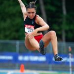 Jaleen Roberts during competition June 17 at the U.S. Paralympic Team Trials for Track and Field in Minneapolis. COURTESY PHOTO, Mark Reis/USOPC
