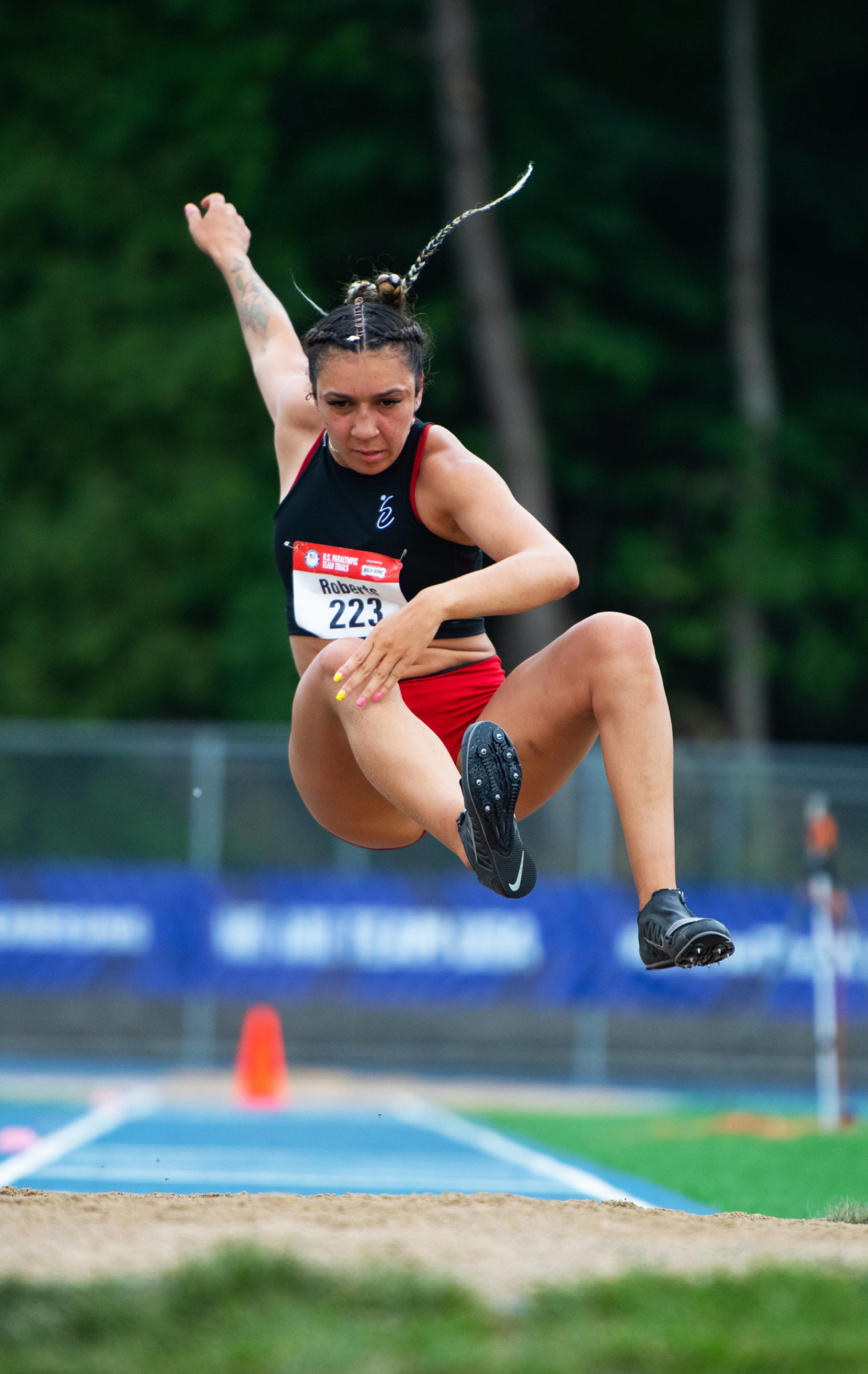 Jaleen Roberts during competition June 17 at the U.S. Paralympic Team Trials for Track and Field in Minneapolis. COURTESY PHOTO, Mark Reis/USOPC