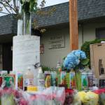 A memorial for 19-year-old Damien Helmbrecht is placed outside of the Westway Community Center on April 23. The Westway neighborhood has been the location of two homicides within eight days this month. Olivia Sullivan/staff photo