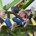 The Enumclaw Expo Center is expecting to have a full carnival available to visitors of the King County Fair this year, despite the coronavirus. Pictured are some kids at the 2019 fair. File photo by Kevin Hanson