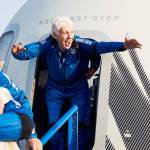 Wally Funk exits New Shepard after her flight into space July 20. COURTESY PHOTO, Blue Origin