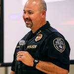 Kent Police Chief Rafael Padilla speaks about police reform at an Aug. 16 town hall meeting at the Kent Senior Activity Center. COURTESY PHOTO, City of Kent