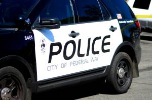 A Federal Way Police Department vehicle. Olivia Sullivan/the Mirror