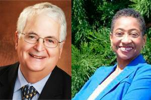 Tim Clark and Sara Franklin