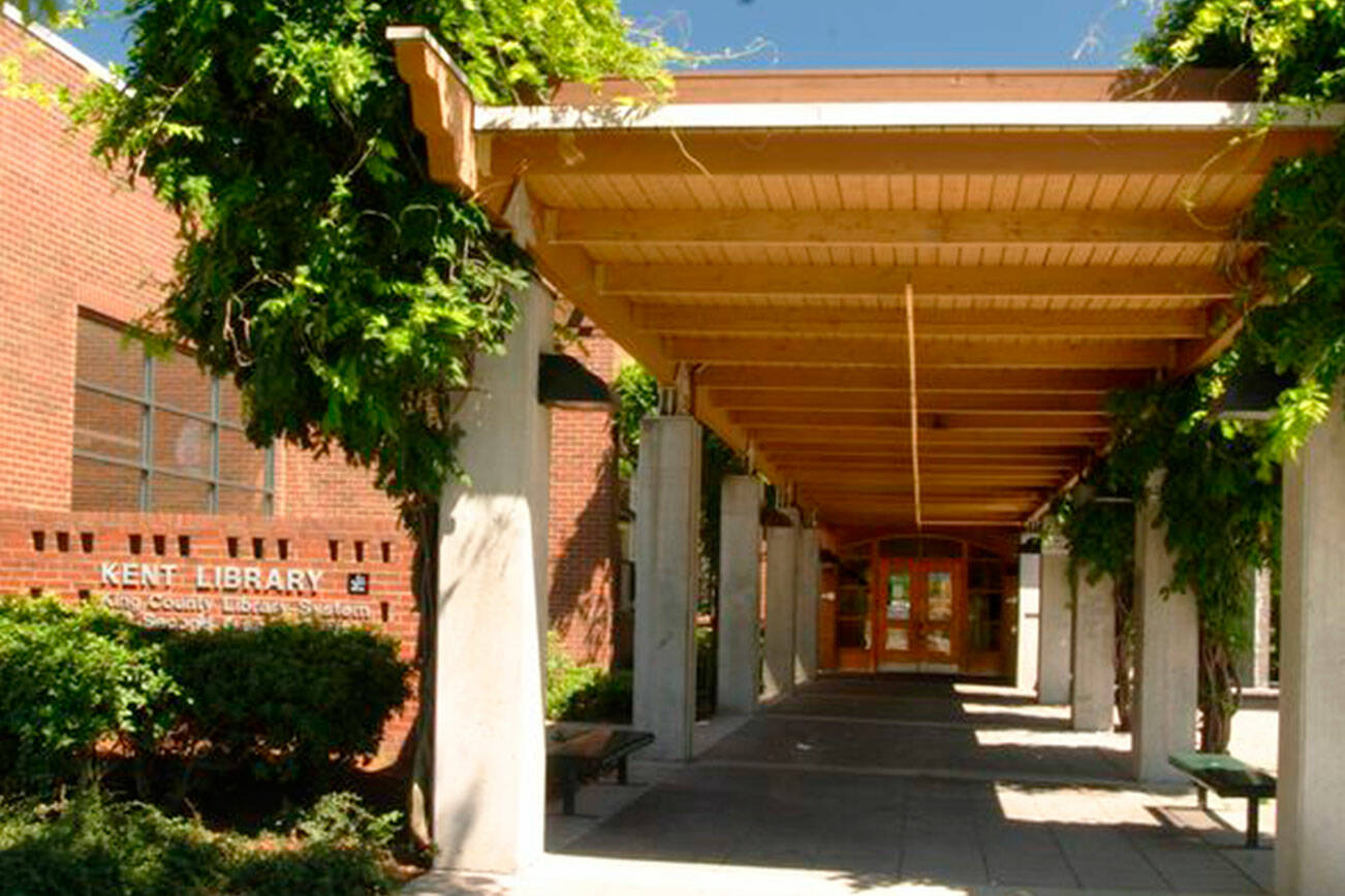 The Kent Library will remained closed for four to six weeks after water and smoke damage from a small fire on Dec. 3. COURTESY PHOTO, King County Library System