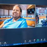 City Councilmember Brenda Fincher is sworn in via Zoom during the Jan. 4 council meeting. COURTESY PHOTO, City of Kent
