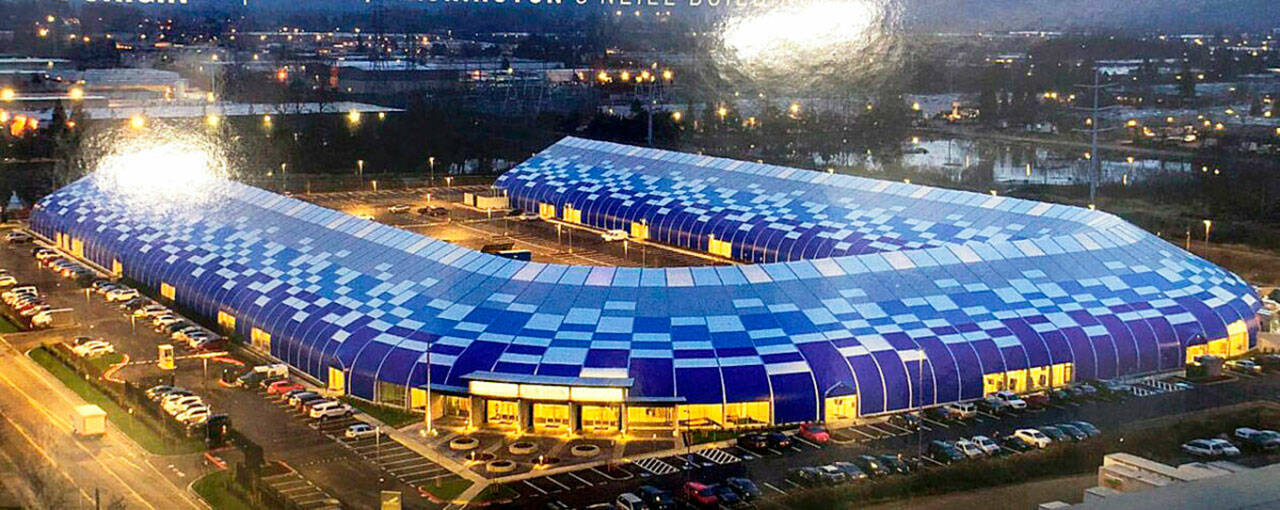 Blue Origins headquarters in Kent. The company plans to expand by leasing warehouses at land formerly owned by Boeing in Kent. COURTESY PHOTO, Blue Origin