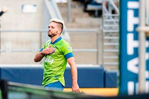 Kelyn Rowe. Photo courtesy of Seattle Sounders FC