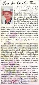 Joycelyn Cecelia Foss | Obituary