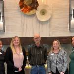 From left, Chef Ray Canos, Culinary Director; DAnn Lusain, Business Office Director; Wes Wallace, Facilities Director; Amanda Kirilenko Community Relations Director; Monica Rangel, Executive Director.