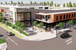 A rendering of a proposed technology center in Kent at the city-owned Naden property. COURTESY GRAPHIC, Avenue 55