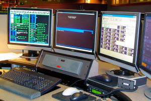 The desk of a 911 Valley Comm Center telecommunications professional. COURTESY PHOTO, City of Kent
