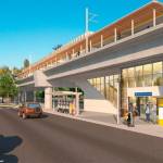 Conception of Federal Ways Link light rail station. Sound Transit image