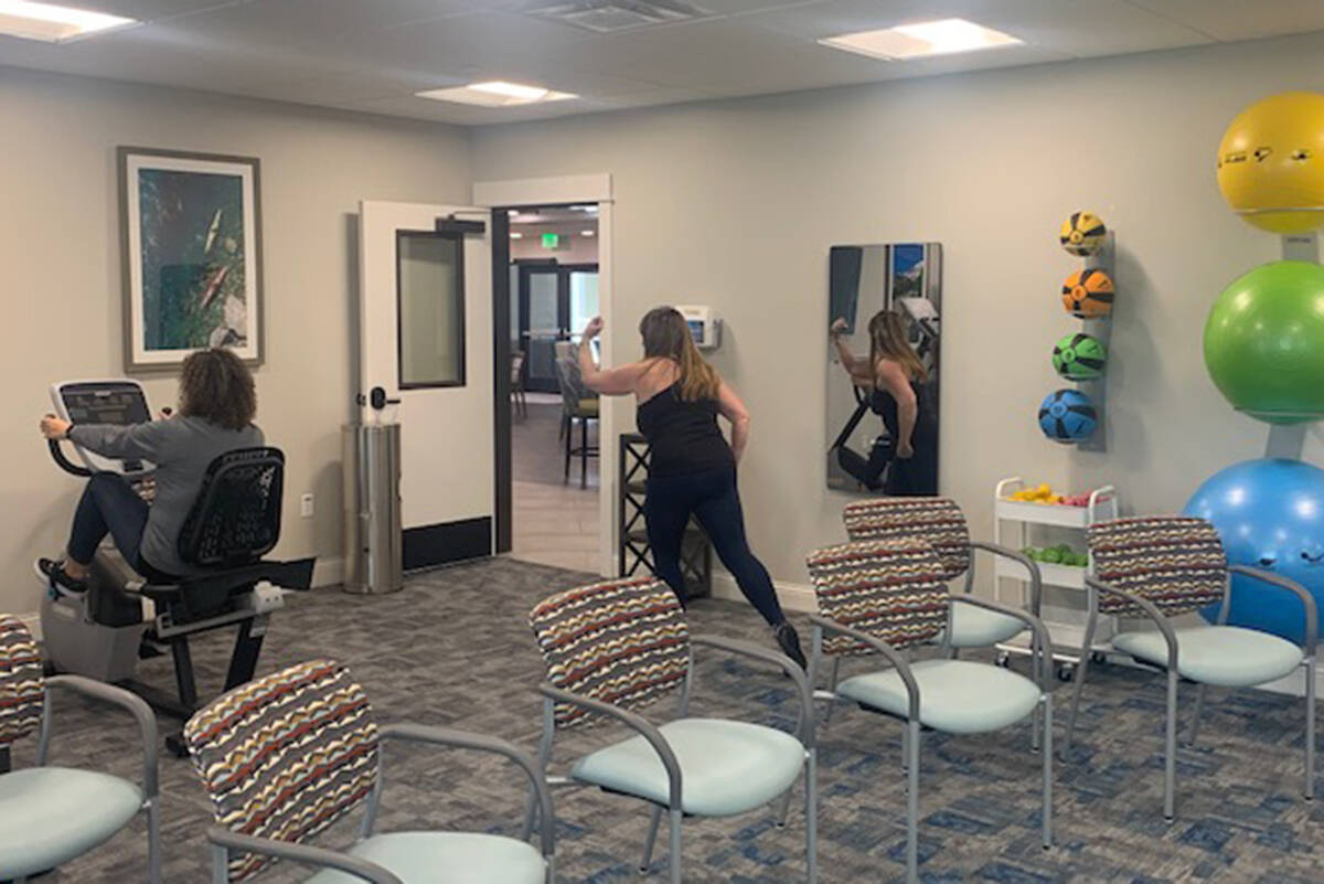 Thats no ordinary mirror on the wall in the Cadence at Kent-Meridian fitness studio. Its a high-tech fitness mirror where residents of the retirement community can connect to live workouts and on-demand classes while exercising alongside friends and family around the world!