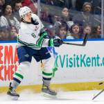 The Seattle Thunderbirds will receive a $60,000 grant from the city of Kent to help promote tourism in the city, including signage at the ShoWare Center for VisitKent.com. COURTESY PHOTO, Brian Liesse, Seattle Thunderbirds