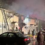 A fire displaced six families June 5 at the Kent Fifth Avenue Apartments in the 700 block of Fifth Avenue South. COURTESY PHOTO, Puget Sound Fire