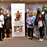 Federal Way City Council members and family members of Ezra Taylor pictured June 7. Photo courtesy of Bruce Honda