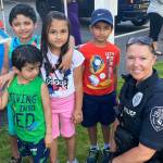 Kent Police Officer Jennifer Prusa at an ice cream social. COURTESY PHOTO, Kent Police