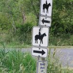 Equestrians who use the Soos Creek Trail for trail riding hope to have a parking lot for trailers in the new community park. Photo by Bailey Jo Josie/Sound Publishing.