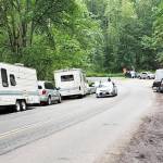 Image of Green River Road prior to the July 13 cleanup. COURTESY PHOTO, King County.
