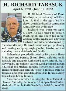 H. Richard Tarasuk | Obituary