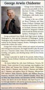 George Arwin Chidester | Obituary