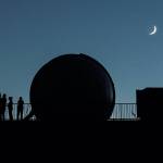 Silhouette at Edwin E. Ritchie Observatory. Photo by John Benjes, courtesy of Frank Petrie.