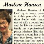 Marlene Hansen | Obituary
