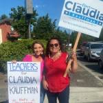 Claudia Kauffman, right, on the campaign trail. COURTESY PHOTO, Claudia Kauffman