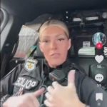Screenshot from Federal Way Officer Breanna Strauss TikTok video, published by KIRO 7.