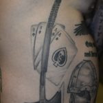 Tattoos on Nelsons right side of the dead mans hand two eights and two aces, underneath a tomahawk style axe. These photos were taken by the FBI after Nelson was charged with murder. Courtesy photo