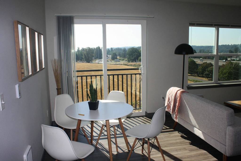 A view south from an unit at the Madison Plaza Apartments. STEVE HUNTER, Kent Reporter