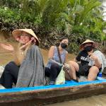 Photo courtesy of Highline College
Students and faculty in a row boat along the Mekong Delta in Vietnam.