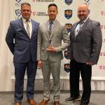 From left, Assistant Chief Jarod Kasner, Sgt. Eric Tung and Chief Rafael Padilla. COURTESY PHOTO, Kent Police