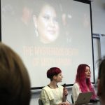 The Murder Murder News podcast, hosted by Angelina (left) and Aurora, recorded a live episode about the mysterious death of Misty Upham, an indigenous actor who died in Auburn, Washington, in 2014. Photo by Bailey Jo Josie/Sound Publishing.