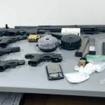 Federal law enforcement seized guns during part of a drug trafficking bust in Washington and California. COURTESY PHOTO, FBI
