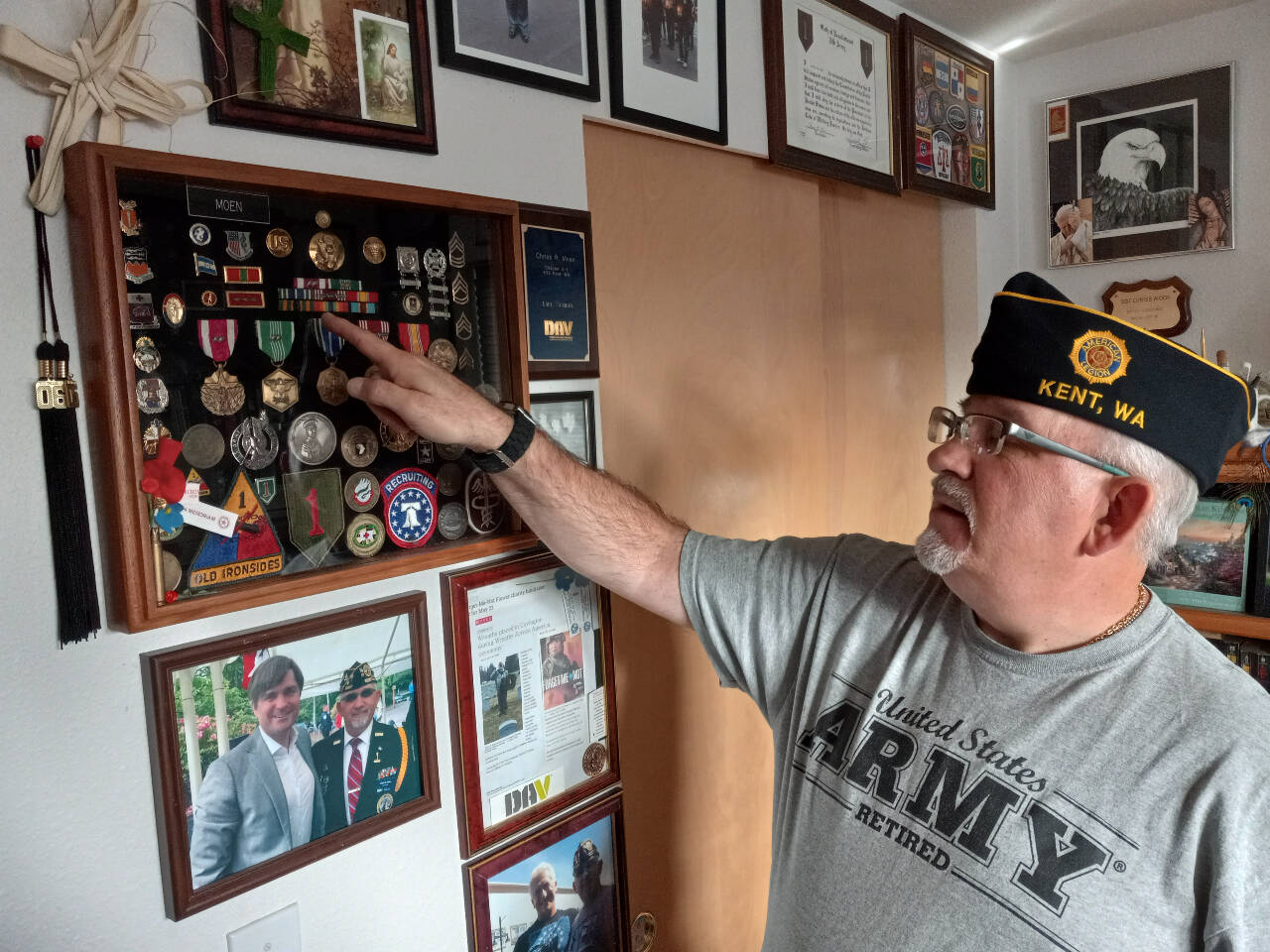 Chriss Moen will march in Auburns 57th annual Veterans Parade and Observance on Saturday, Nov. 5. Photo by Robert Whale/Auburn Reporter