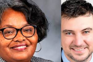 Debra Entenman and Kyle Lyebyedyev