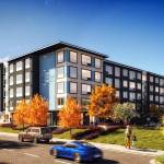 A developer plans to complete a five-story apartment complex in 2024 at 405 Novak Ave., in Kent. COURTESY RENDERING, City of Kent