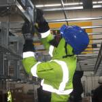 Martinze Johnson, 30, of Seattle, says its good to have a trade under your belt such as carpentry. STEVE HUNTER, Kent Reporter