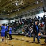The crowd is packed into Kentwood High Schools gym for the first elementary volleyball tournament since the pandemic back in 2020. Photo by Ben Ray/Sound Publishing