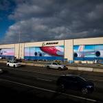 Olivia Vanni / Sound Publishing
Traffic moves along SR-526 in front of Boeings Everett Production Facility on Nov. 28, 2022, in Everett, Washington.